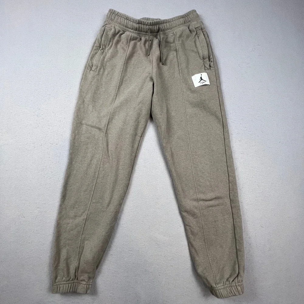 Jordan Flight Fleece Sweatpants Mens S Green Joggers DD7001-320 Athleisure
